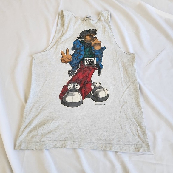 90s Gray Top Dawg Tank‎ Top - Picture 1 of 6